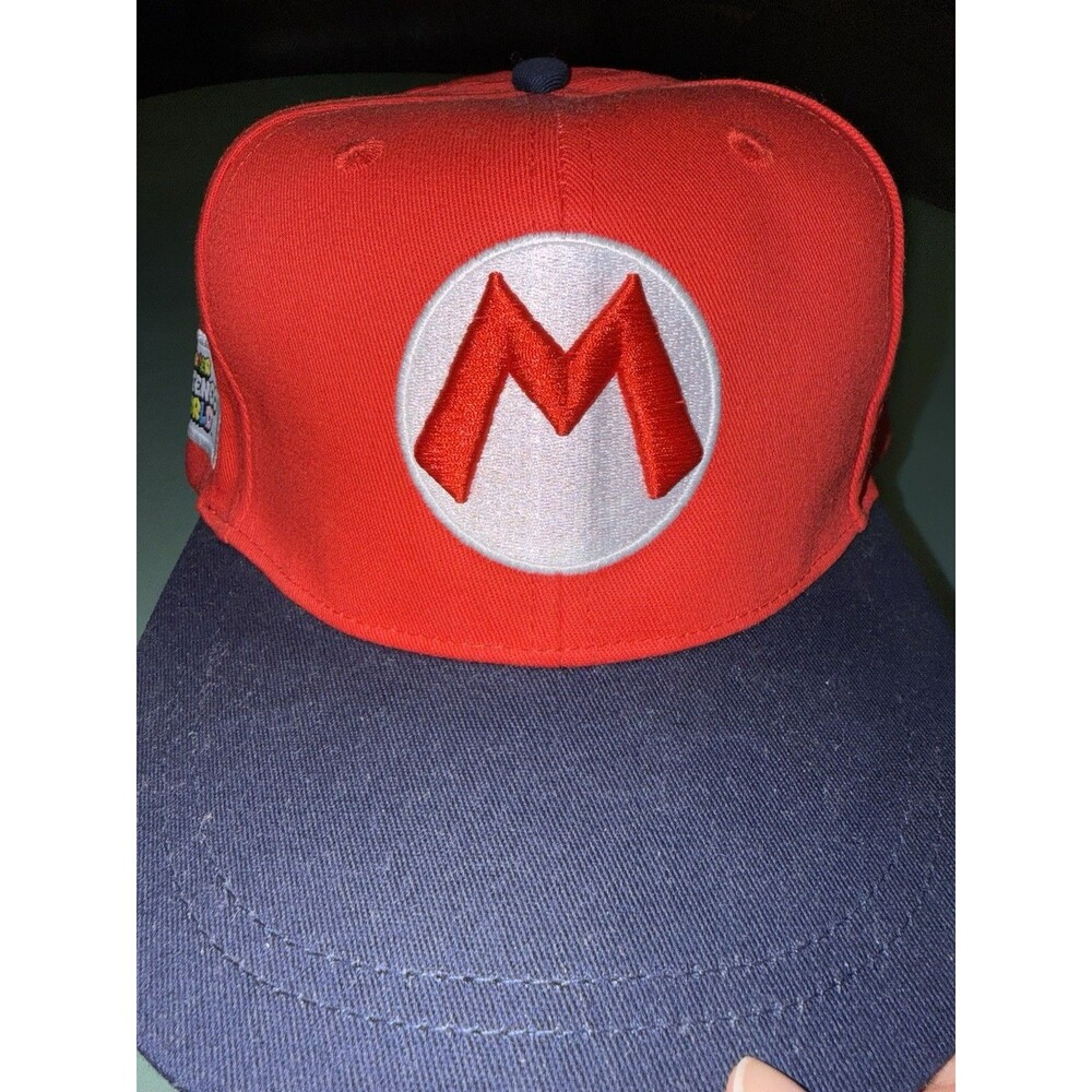 Nintendo Super Mario Bros. Red Snapback Hat 100% Cotton Universal StudiosParks. - Picture 3 of 6